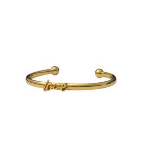 Kate Spade New York Gold Tone Love Cuff Bracelet